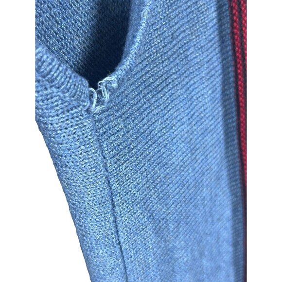 Vintage Chaps Denim Vest Women’s 2X‎ Southwest Aztec Knit Boho Western Layering - Picture 12 of 13